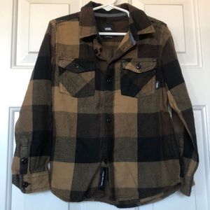 Vans boys button up size 5/M